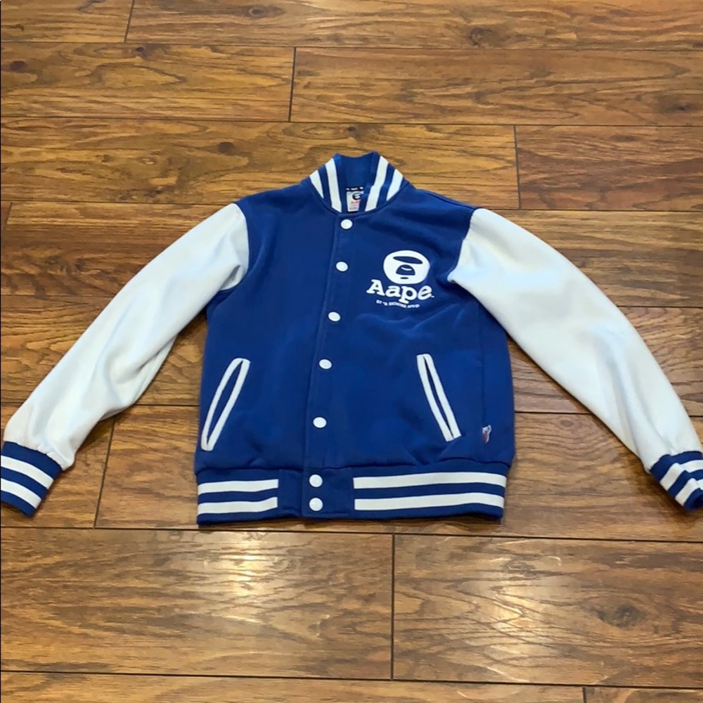 Aape by a bathing ape varsity crew neck jacket
